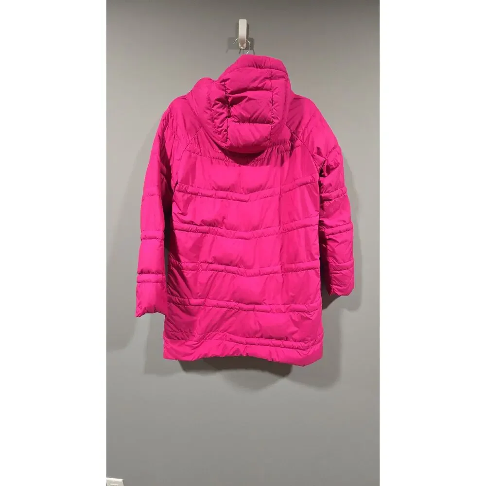 Girl's Marmot Goose Down Coat Jacket Fuchsia Pink Size XL Excellent B7